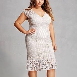 ISO!! Soieblu Forever21 crochet sheath dress gray